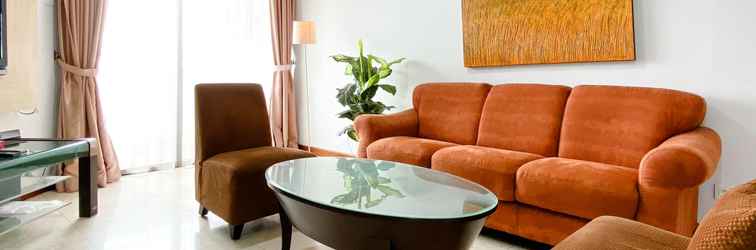 Lobby Homey and Wonderful 3BR Sudirman Tower Condominium Apartment By Travelio