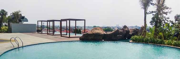 Lobi Best Deal and Comfort Studio at Grand Kamala Lagoon Apartment By Travelio