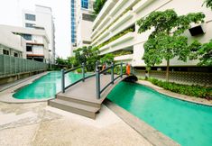 Swimming Pool 6 Best Location 2BR at Capitol Park Residence Apartment By Travelio