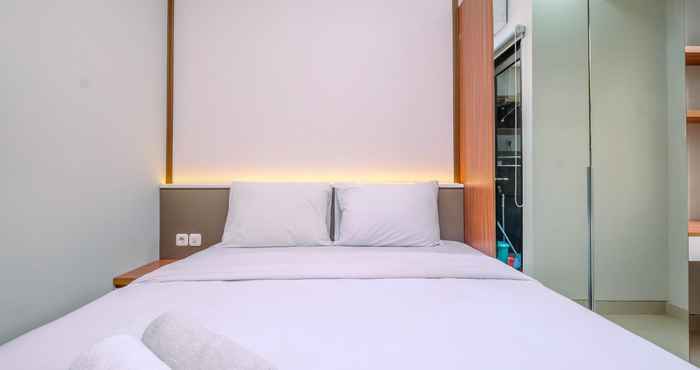 Bedroom Comfort Design and Simply Studio Room at Transpark Cibubur Apartment By Travelio