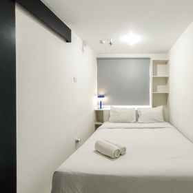 Bedroom1Spacious 1BR with City View Apartment at Grand Asia Afrika By Travelio,Click Square飯店