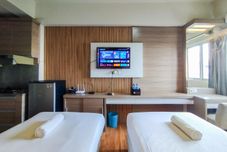 寝室 Nice and Strategic Studio Apartment at Suites @Metro By Travelio