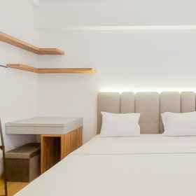 Bedroom 1 Travelio 提供的 Sky House BSD 附近 AEON 的舒适 2 卧室公寓, BSD 酒店