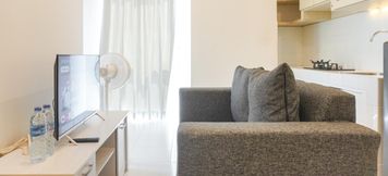 Lobby 2 Modern Look 2BR Apartment Tokyo Riverside PIK 2 By Travelio