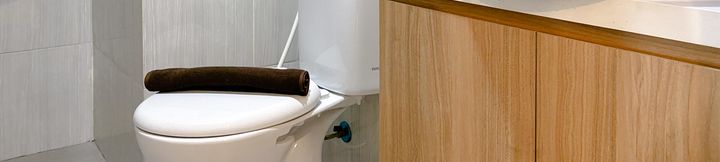 In-room Bathroom 4 Restful and Best Deal 1BR Vasanta Innopark Apartment By Travelio