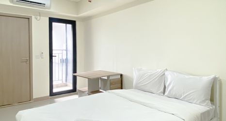 Bedroom 2 Minimalist Studio for 1 Pax Meikarta Apartment By Travelio