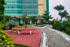 Lobby Simply and Cozy 1BR Green Central City Glodok Apartment By Travelio