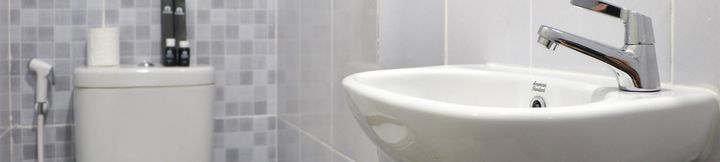 In-room Bathroom 3 Tidy and Homey Designed Studio Tokyo Riverside PIK 2 Apartment By Travelio