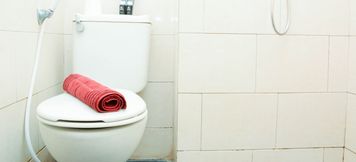 In-room Bathroom 4 Homey Studio at Margonda Residence 1 Apartment By Travelio