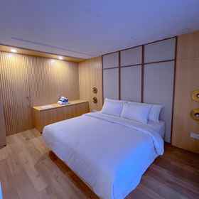 Bedroom 1 Lavana Villa Kaliurang Yogyakarta, Santorini Cabang Kaliurang Hotels