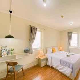 Bedroom 1 Restful and Nice Studio at Grand Palace Kemayoran Apartment near JIEXPO By Travelio, Bio Medika Sunter Hotels