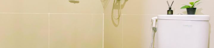 In-room Bathroom 4 Modern Look and Simply 1BR at Tree Park City BSD Apartment By Travelio