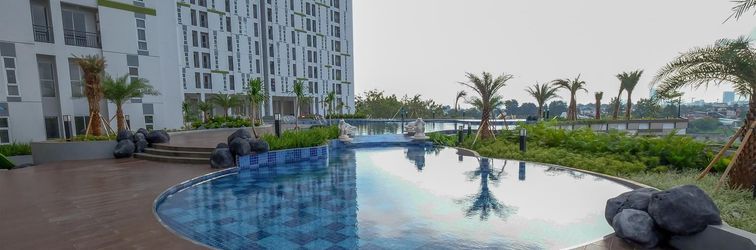 大廳 Homey and Comfortable Studio Akasa Pure Living BSD Apartment By Travelio