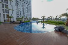 大廳 Homey and Comfortable Studio Akasa Pure Living BSD Apartment By Travelio