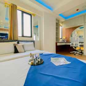 Bedroom 1 トラベリオによるメイカルタアパートメントのシンプルでくつろぎのある2BR, Polsek Cikarang Selatan ホテル