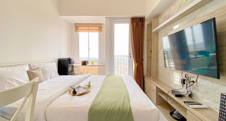 침실 2 Studio Restful at Apartment Tokyo Riverside PIK 2 By Travelio