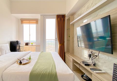 침실 Studio Restful at Apartment Tokyo Riverside PIK 2 By Travelio