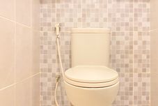 객실 내 욕실 Studio Restful at Apartment Tokyo Riverside PIK 2 By Travelio