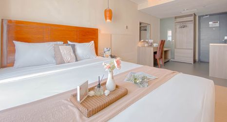 Bedroom 2 Good Place Studio at Apartment Grand Palace Kemayoran By Travelio