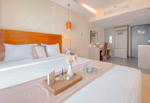 Bedroom Good Place Studio at Apartment Grand Palace Kemayoran By Travelio
