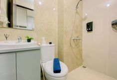 In-room Bathroom 7 Cozy Studio at Apartment Transpark Cibubur By Travelio