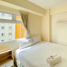 Bedroom 1 Well Design and Good Deal 2BR Green Pramuka City Apartment By Travelio, Rawamangun Golf Course Hotels