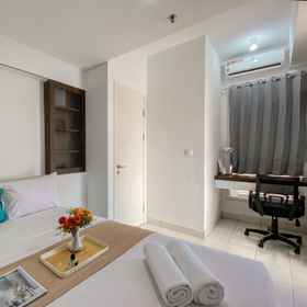 Bedroom 1 Restful and Good Place 2BR at Patraland Urbano Apartment By Travelio, STBA JIA (Sekolah Tinggi Bahasa Asing JIA) Hotels