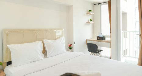 ห้องนอน 2 Homey and Comfy Studio at Tokyo Riverside PIK 2 Apartment By Travelio