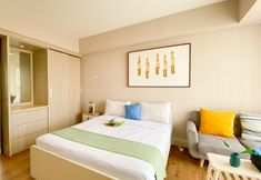 Bilik Tidur 2 Good and Homey Studio at H Residence Apartment By Travelio