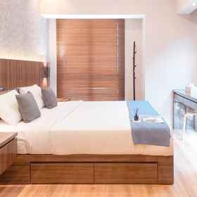 Bedroom 1 Chic and Modern 2BR at M-Town Signature Apartment By Travelio, Office Central Led Hotels