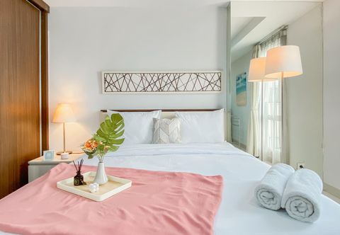 Bedroom Simply Look and Comfort Apartment Studio at Azalea Suites By Travelio