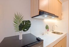 Common Space 2 Compact and Simply Studio at Tokyo Riverside PIK 2 Apartment By Travelio