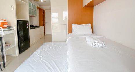 臥室 2 The Modern Studio at Apartment Parahyangan Residence By Travelio