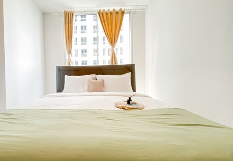 Bedroom Comfy and Lovely 2BR Tokyo Riverside PIK 2 Apartment By Travelio