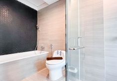 客房内浴室 6 Scenic and Comfortable 2BR (No Kitchen) at Skales Residence Nusa Dua Bali Apartment By Travelio