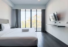 卧室 3 Scenic and Comfortable 2BR (No Kitchen) at Skales Residence Nusa Dua Bali Apartment By Travelio