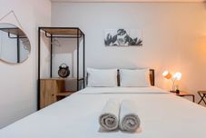 Bedroom The Good Estate Studio Apartment at Delft Ciputra Makassar By Travelio