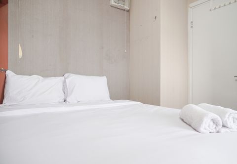 Bedroom Apartment 2BR Green Pramuka City near Shopping Center By Travelio