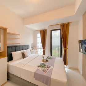 Bedroom 1 Best Furnished and Nice Studio at 39th Floor Tokyo Riverside PIK 2 Apartment By Travelio, Kart.inc at Entertainment District PIK 2 Hotels