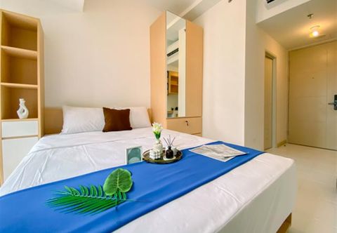 Bedroom Simply and Cozy Studio at Apartment Tokyo Riverside PIK 2 By Travelio