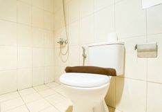 In-room Bathroom 5 Well Designed and Stunning 2BR Apartment at Vittoria Residence By Travelio