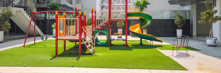 Lobby Homey and Cozy Living 2BR Sentul Tower Apartment By Travelio