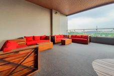 Lobi Homey and Good Choice 2BR Apartment Tamansari Iswara By Travelio