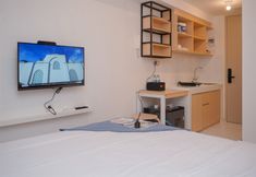 Bedroom 3 Good Furnished and Homey Studio at Tokyo Riverside PIK 2 Apartment By Travelio