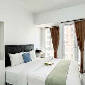 Bedroom1Comfort Studio Apartment at Tokyo Riverside PIK 2 By Travelio,丹格朗飯店