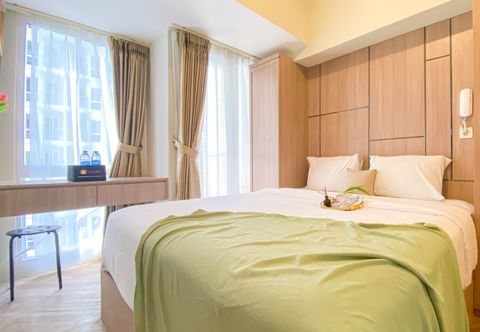 Bedroom Good Look and Tidy Studio Tokyo Riverside PIK 2 Apartment By Travelio