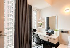 Bedroom 5 Homey Furnished and Restful Studio at Tokyo Riverside PIK 2 Apartment By Travelio