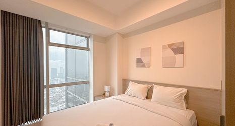 Bedroom 2 Good Designed 1BR at Grand Sungkono Lagoon Apartment By Travelio