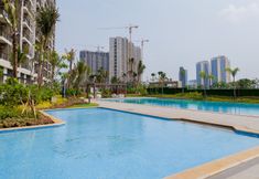 Swimming Pool 6 Minimalist and Comfy 2BR Apartment Sky House BSD By Travelio
