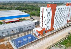 Lobby 6 Comfortable Studio Room (No Kitchen) at Bandaraya Apartment Tallasa City Makassar By Travelio